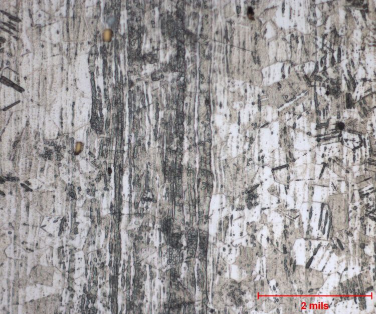 Cold Work in Austenitic Stainless Steel (316)